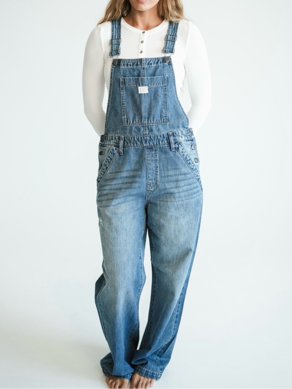 Carly Jean Los Angeles Logan Denim Overalls